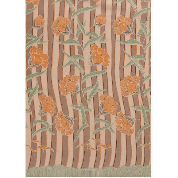 Natalie Martin Amelia Floral Silk Boho Long Sleeve Cropped Top Med- Boho/Cottage - Picture 3 of 13